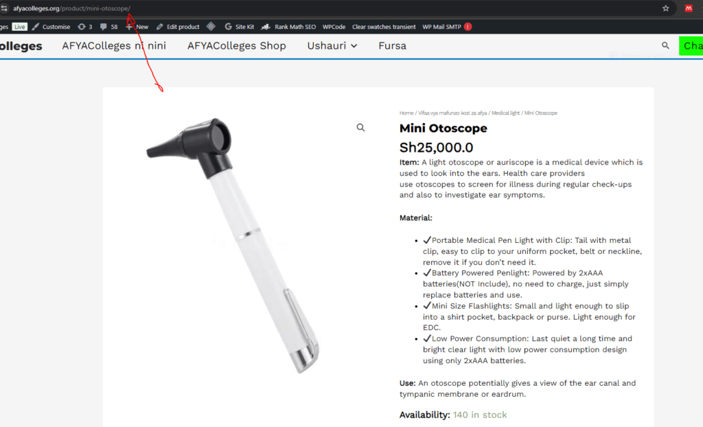 Earn and Learn Copy_Product_URL_Step 7- AFYAColleges